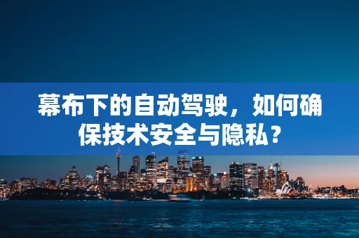 幕布下的自动驾驶，如何确保技术安全与隐私？
