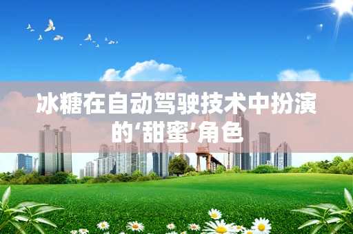 冰糖在自动驾驶技术中扮演的‘甜蜜’角色