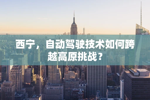 西宁，自动驾驶技术如何跨越高原挑战？