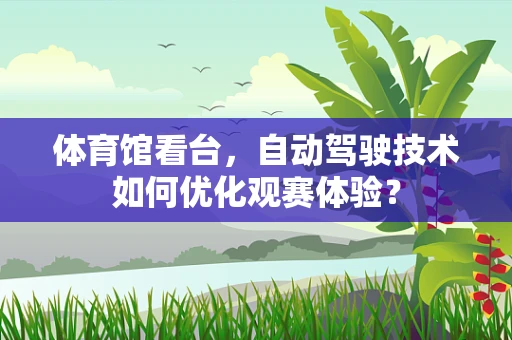 体育馆看台，自动驾驶技术如何优化观赛体验？