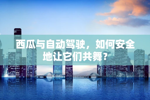 西瓜与自动驾驶，如何安全地让它们共舞？